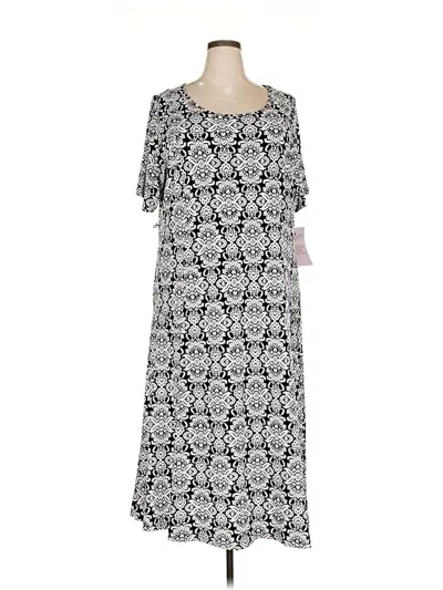 Nina Leonard Casual Dress In Multi