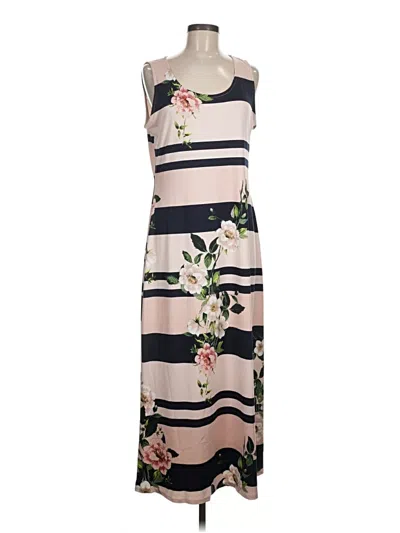 Pre-owned Nina Leonard Casual Dress In Pink