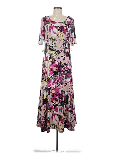 Pre-owned Nina Leonard Casual Dress In Pink