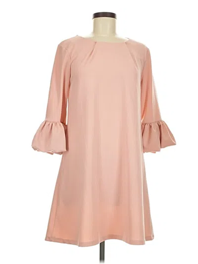 Pre-owned Nina Leonard Casual Dress In Pink
