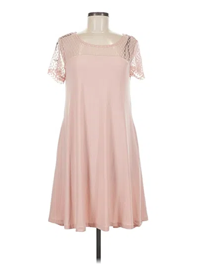 Pre-owned Nina Leonard Casual Dress In Pink