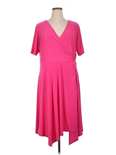 Pre-owned Nina Leonard Casual Dress In Pink