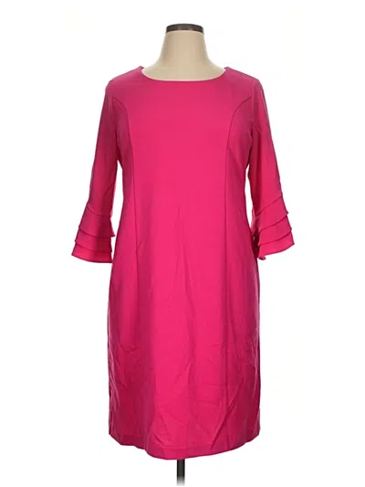Pre-owned Nina Leonard Casual Dress In Pink