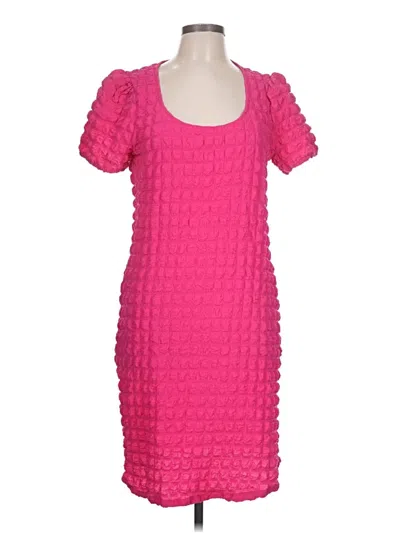 Pre-owned Nina Leonard Casual Dress In Pink