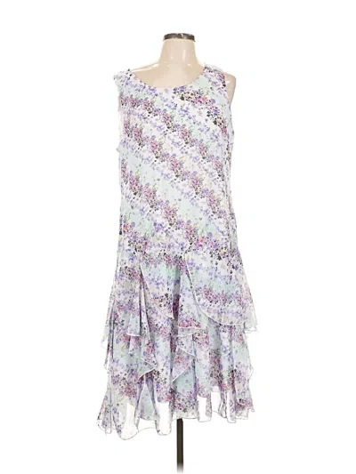Pre-owned Nina Leonard Casual Dress In Purple
