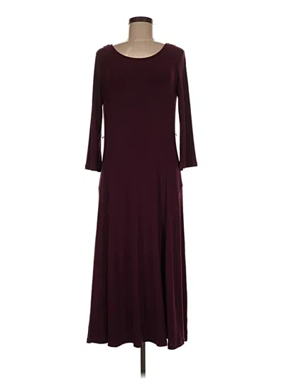 Pre-owned Nina Leonard Casual Dress In Purple