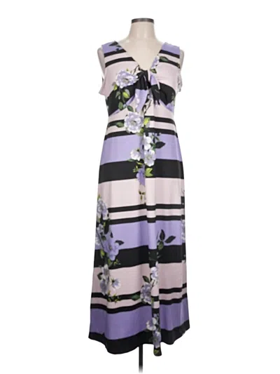 Pre-owned Nina Leonard Casual Dress In Purple