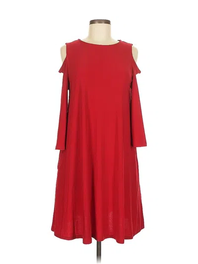 Pre-owned Nina Leonard Casual Dress In Red