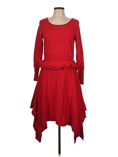 Pre-owned Nina Leonard Casual Dress In Red