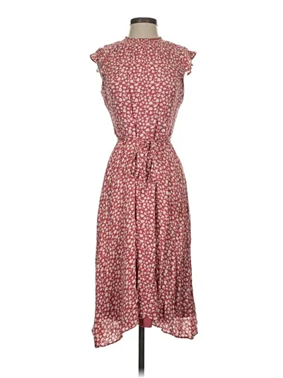 Pre-owned Nina Leonard Casual Dress In Red