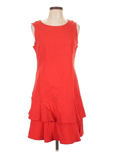 Pre-owned Nina Leonard Casual Dress In Red