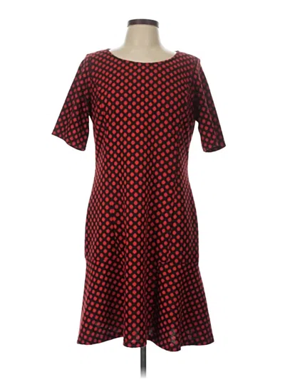 Pre-owned Nina Leonard Casual Dress In Red