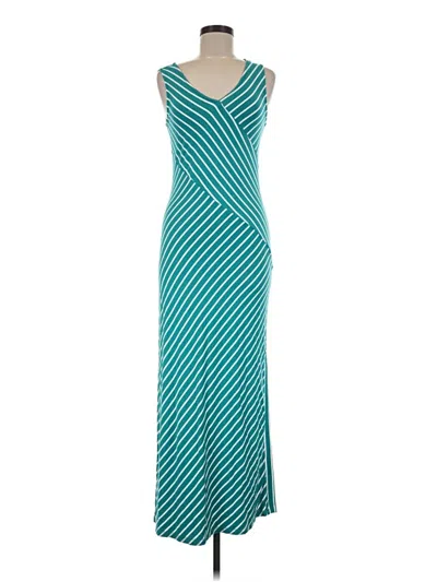 Pre-owned Nina Leonard Casual Dress In Teal