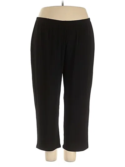 Pre-owned Nina Leonard Casual Pants In Black
