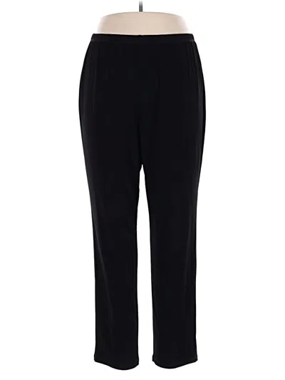 Pre-owned Nina Leonard Casual Pants In Black