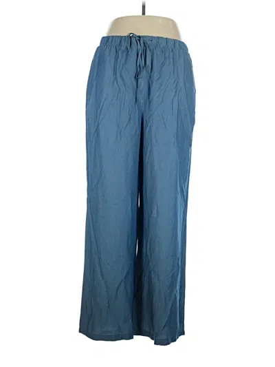 Pre-owned Nina Leonard Casual Pants In Blue
