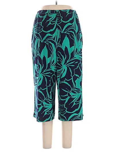 Pre-owned Nina Leonard Casual Pants In Green