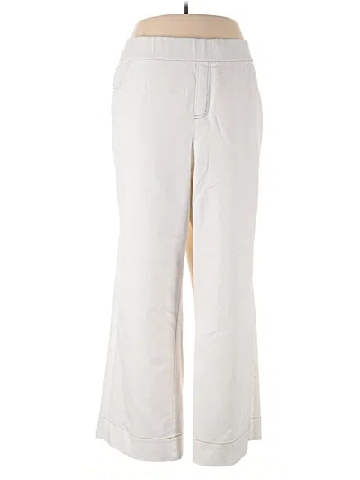 Pre-owned Nina Leonard Casual Pants In Ivory