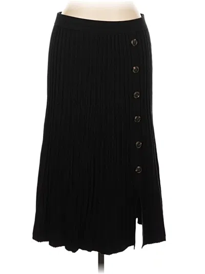 Pre-owned Nina Leonard Casual Skirt In Black