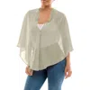 Nina Leonard Chiffon Capelet