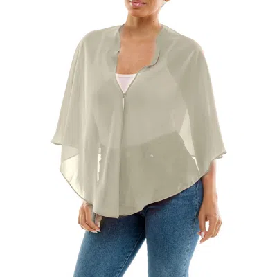 Nina Leonard Chiffon Capelet