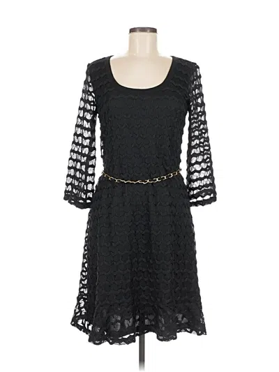 Pre-owned Nina Leonard Cocktail Dress In Black