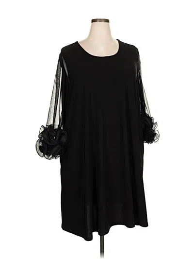 Pre-owned Nina Leonard Cocktail Dress In Black
