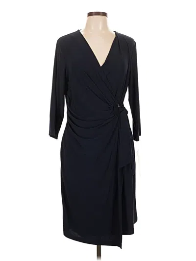 Nina Leonard Cocktail Dress In Black