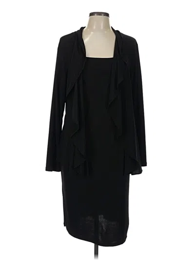 Pre-owned Nina Leonard Cocktail Dress In Black