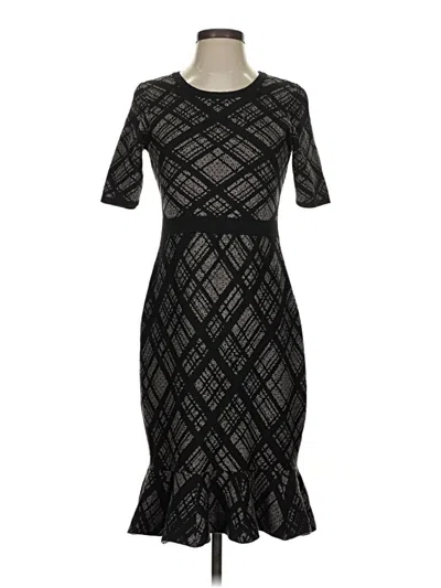 Pre-owned Nina Leonard Cocktail Dress In Black