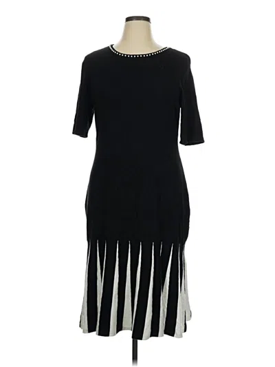 Pre-owned Nina Leonard Cocktail Dress In Black