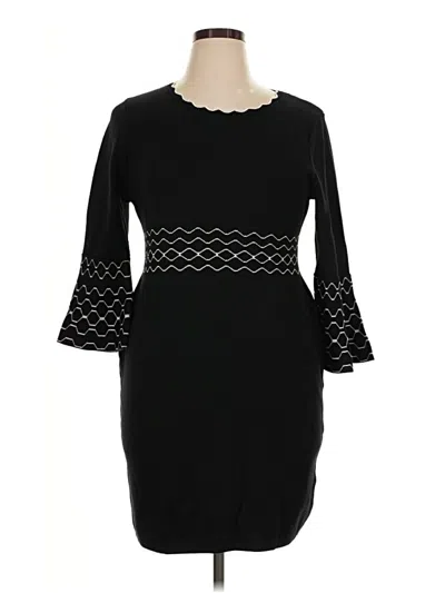Pre-owned Nina Leonard Cocktail Dress In Black