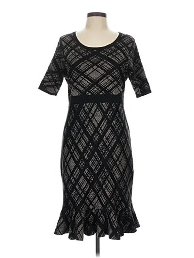 Pre-owned Nina Leonard Cocktail Dress In Black