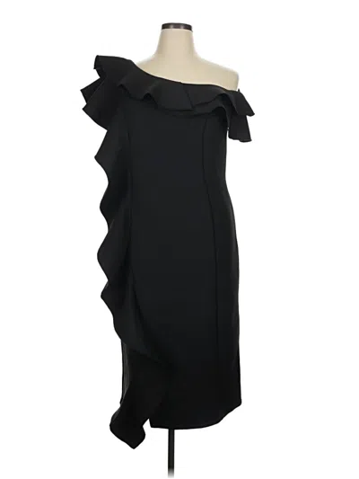 Pre-owned Nina Leonard Cocktail Dress In Black