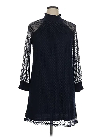 Pre-owned Nina Leonard Cocktail Dress In Blue