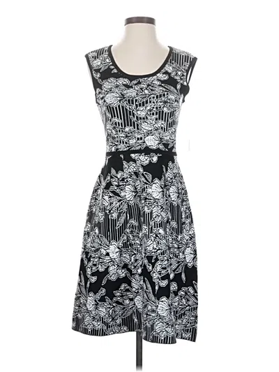Nina Leonard Cocktail Dress In Black