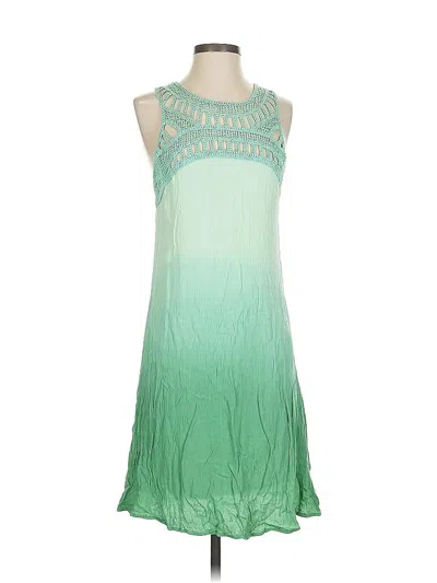 Pre-owned Nina Leonard Cocktail Dress In Green