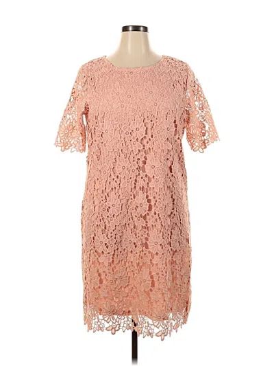 Nina Leonard Cocktail Dress In Multi