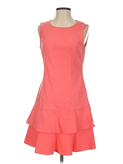 Pre-owned Nina Leonard Cocktail Dress In Orange