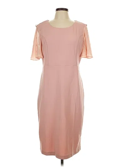 Pre-owned Nina Leonard Cocktail Dress In Pink