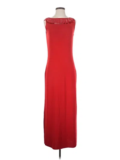 Pre-owned Nina Leonard Cocktail Dress In Red