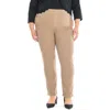 Nina Leonard Denim Pants In Mink/black