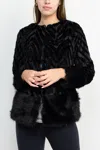 Nina Leonard Immediate Apparel L6850bf Long Sleeve Faux Fur Coat Jacket In Black