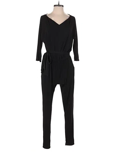 Pre-owned Nina Leonard Jumpsuit In Black