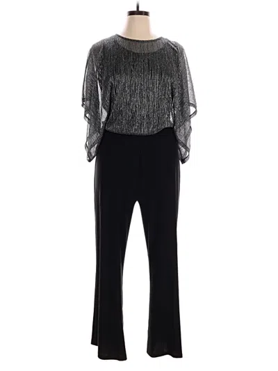 Pre-owned Nina Leonard Jumpsuit In Black