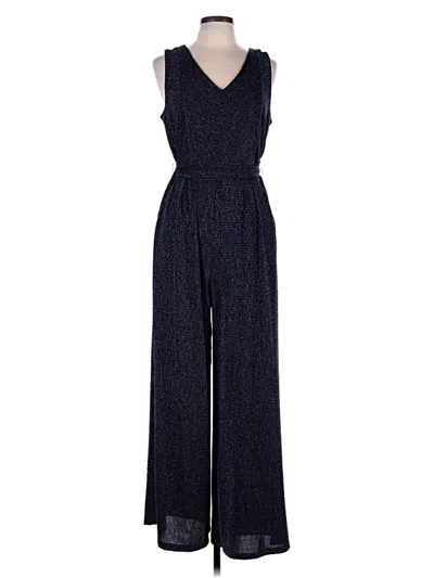 Pre-owned Nina Leonard Jumpsuit In Blue