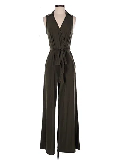 Pre-owned Nina Leonard Jumpsuit In Brown