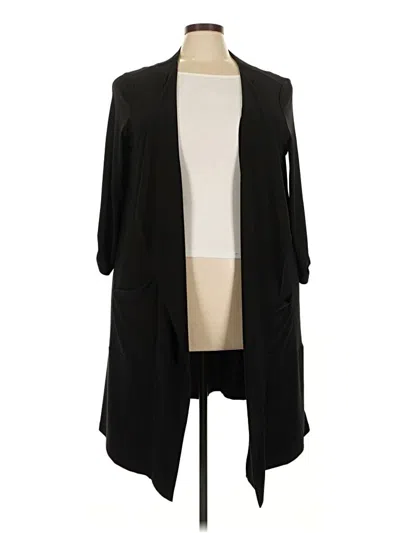 Pre-owned Nina Leonard Kimono In Black