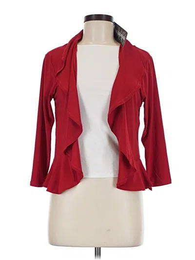 Nina Leonard Kimono In Burgundy