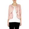 Nina Leonard Mesh Dot Bolero Cardigan In Blush